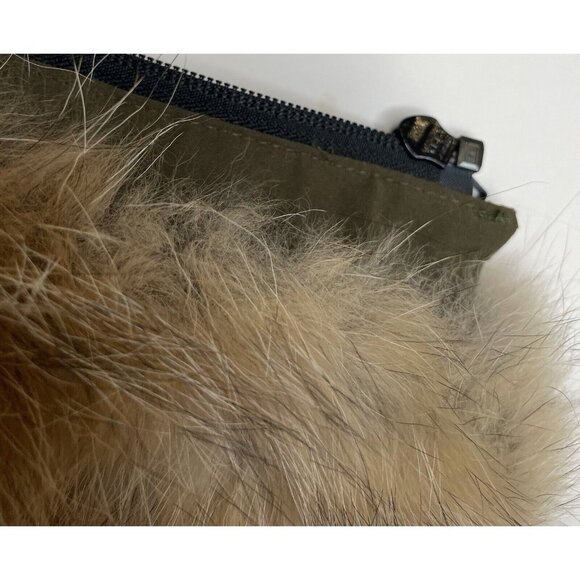 Canada Goose coyote fur trim replacement Green authentic collar S/ M NWOT - Picture 9 of 10